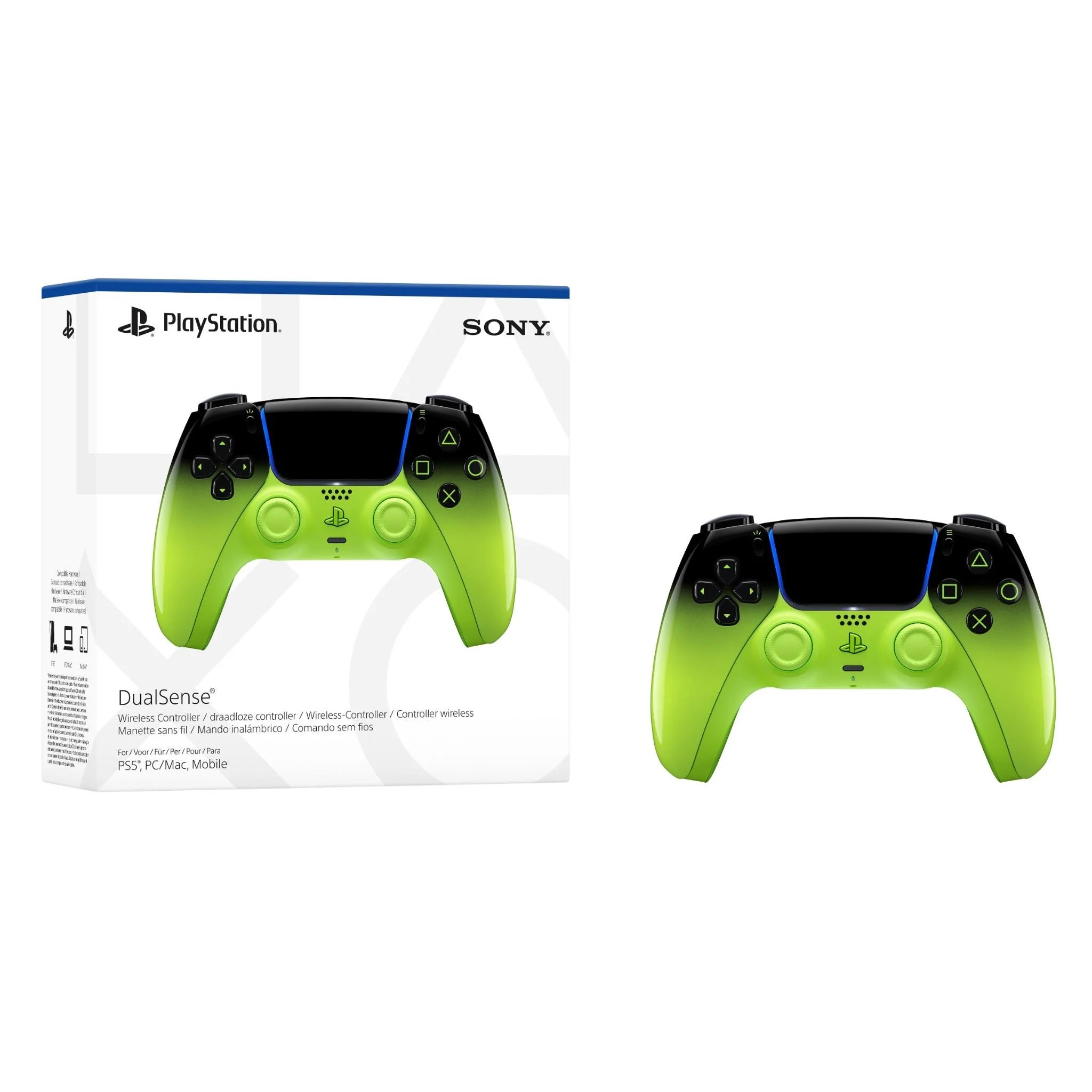 Dualsense HYPERPOP Remix Green TMR Modded Controller
