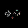 30th Anniversary Dualsense Glass Buttons & Retro Button Set in Black for PS5