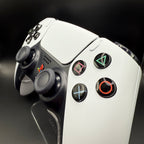 30th Anniversary Dualsense Glass Buttons & Retro Button Set in Black for PS5