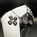 30th Anniversary Dualsense Glass Buttons & Retro Button Set in Black for PS5
