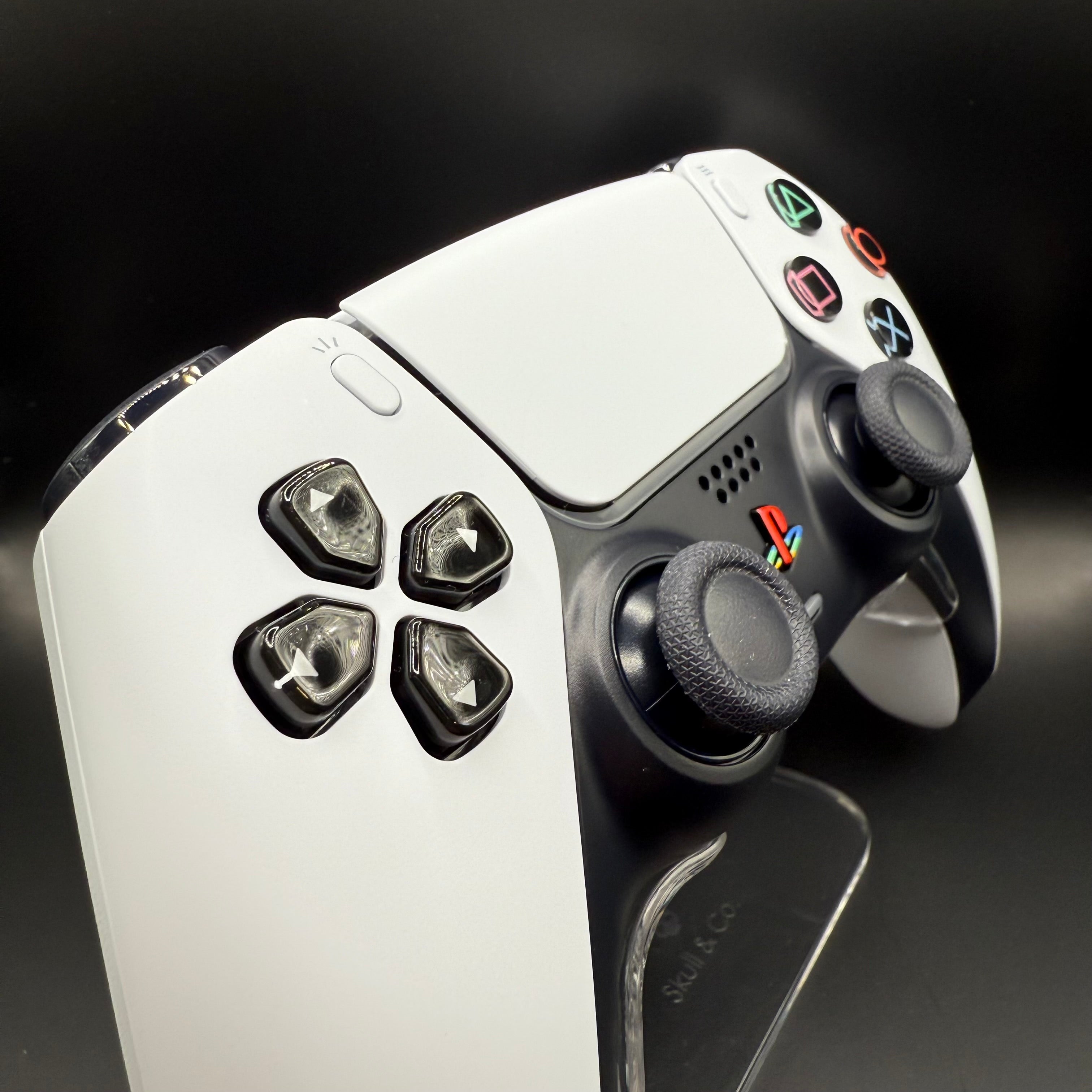 30th Anniversary Dualsense Glass Buttons & Retro Button Set in Black for PS5