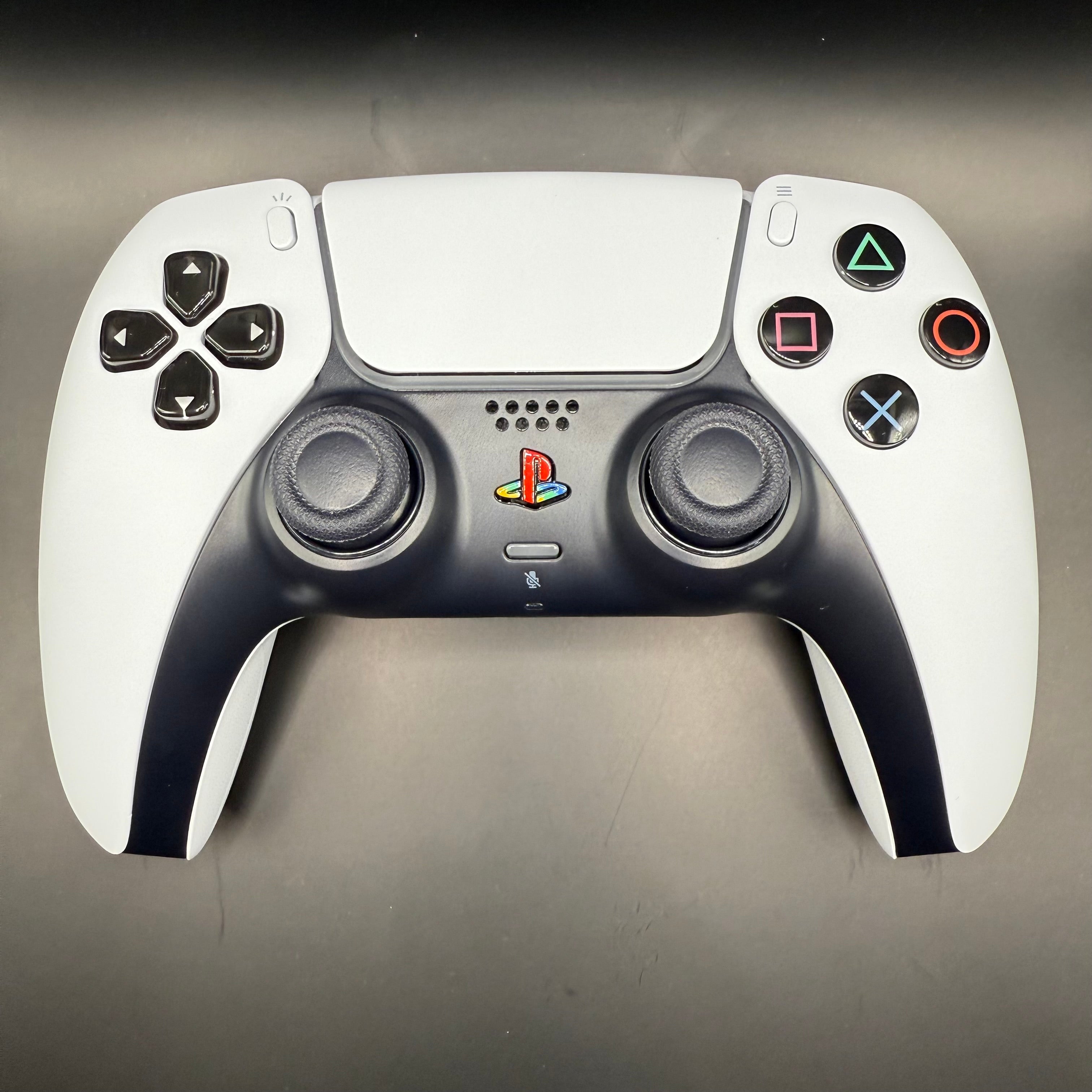 30th Anniversary Dualsense Glass Buttons & Retro Button Set in Black for PS5